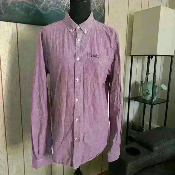 Superdry Men Button Down Tops B05 - Picture 1 of 10
